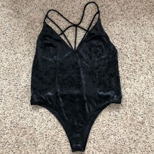 Black Velvet Bodysuit